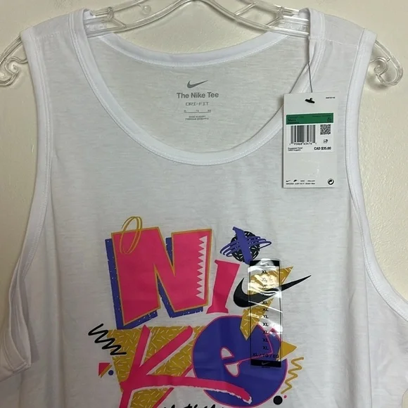Nike Magma Retro 90s Neon Graphic Dri-FIT Training Tank Top - Picture 4 of 9